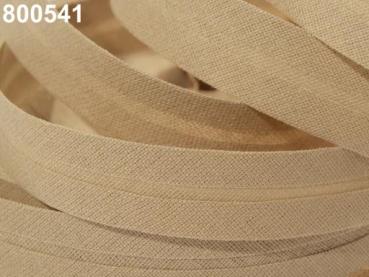 Schrägband Baumwolle Breite 20 mm gefalzt - Biscotti